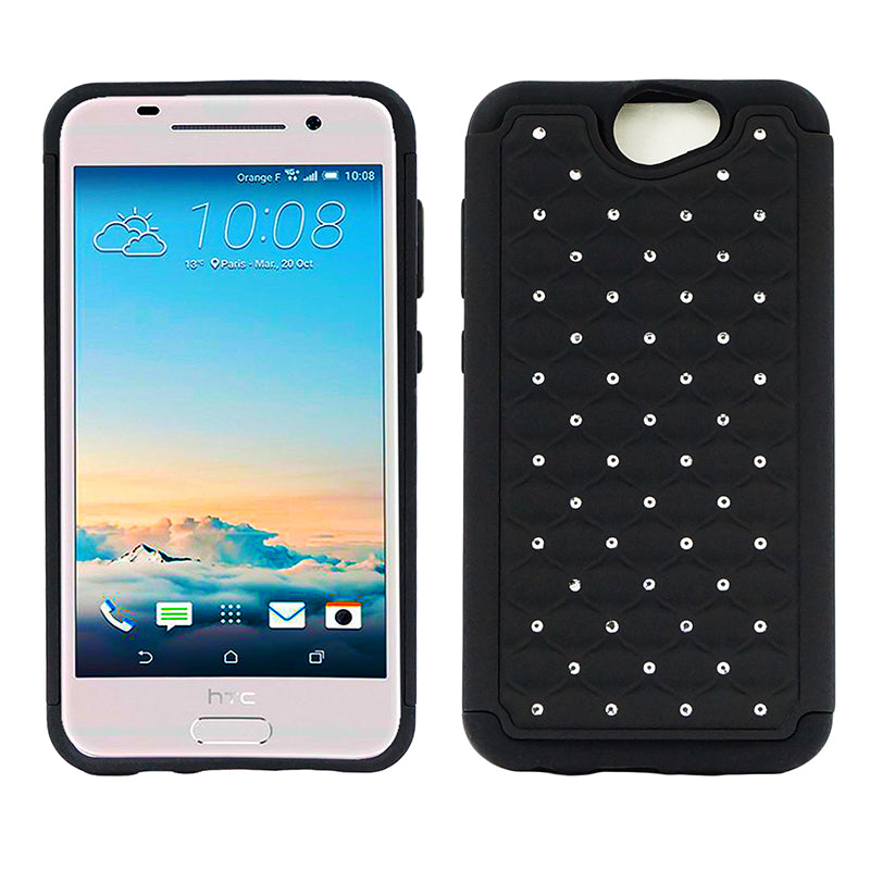 HTC One A9 Hybrid Case Diamond 01 Black