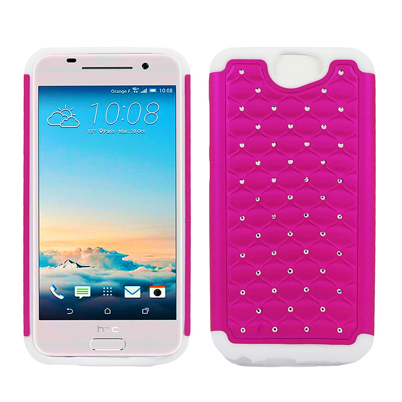 HTC One A9 Hybrid Case Diamond 01 Pink