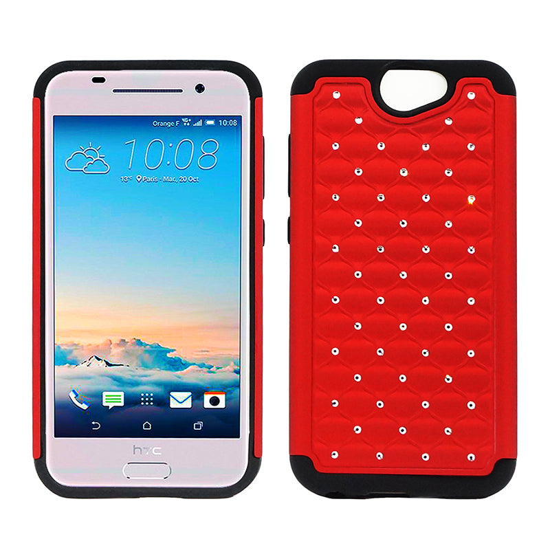 HTC One A9 Hybrid Case Diamond 01 Red