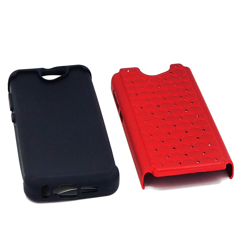 HTC One A9 Hybrid Case Diamond 01 Red