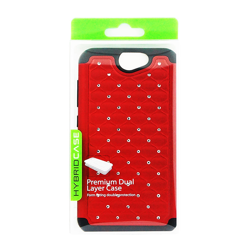 HTC One A9 Hybrid Case Diamond 01 Red