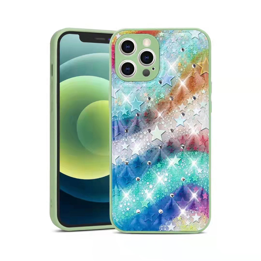 iPhone 13 Pro 6.1" Holographic Hybrid Case HYBD03 Rainbow