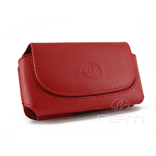 Apple iPhone 3/4 L NEM-H025 Hrztl Red Pouch Cases(N)