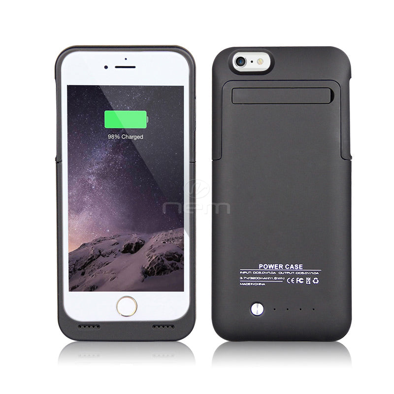 Apple iPhone 6/6S Rechargeable Battery Case 3500mAh Black