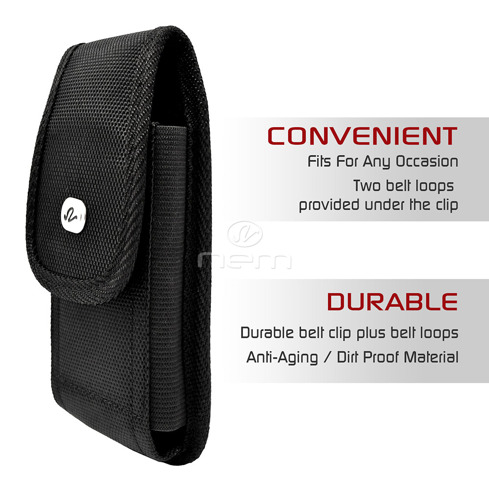 Universal Nylon Vertical Pouch Extra Large PV015 Black