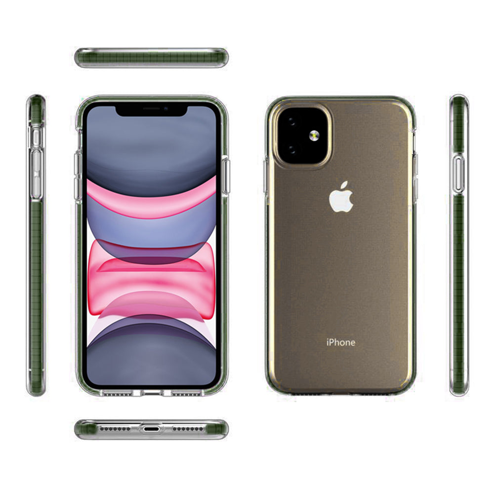 iPhone 11 Pro Two Tone Clear Case TPC12 Green