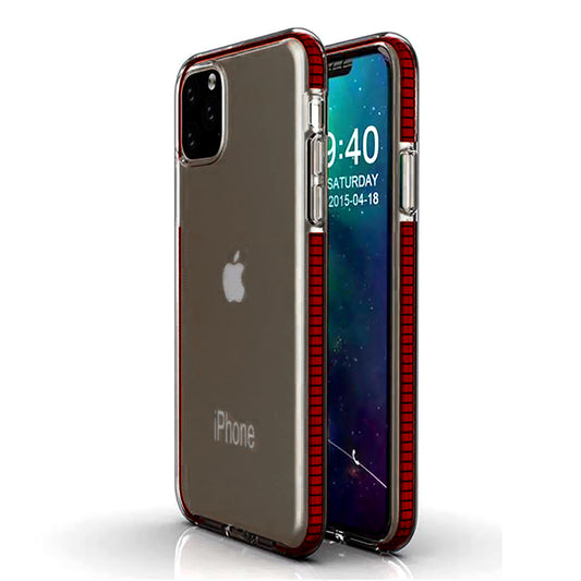 iPhone 11 Pro Two Tone Clear Case TPC12 Red