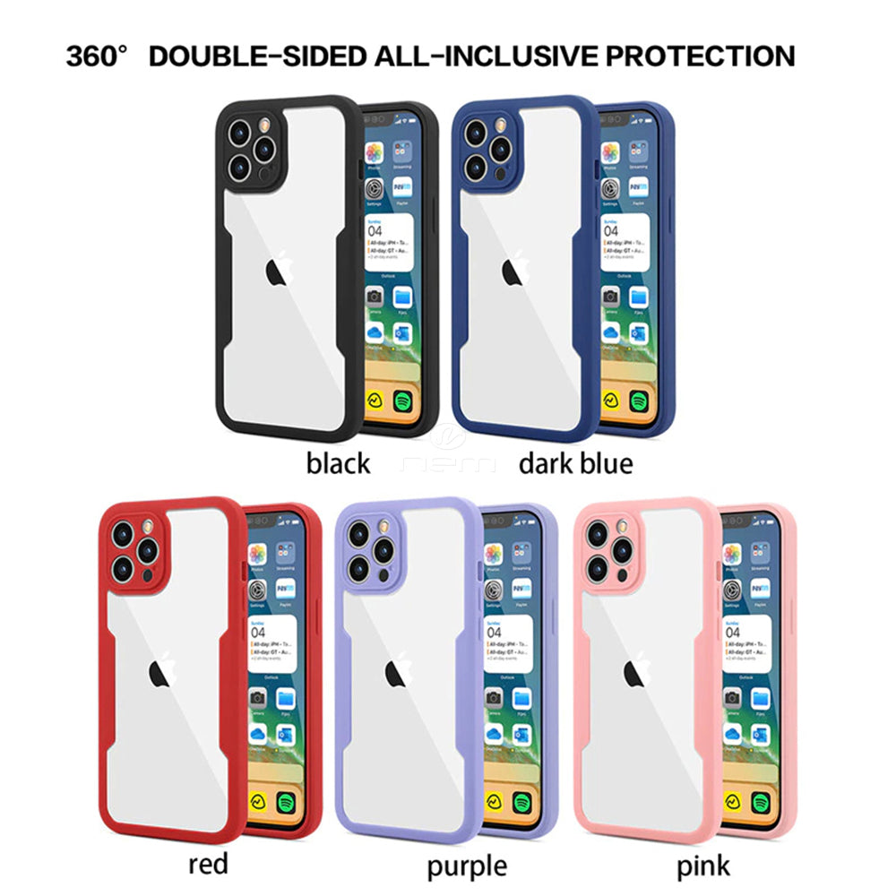 iPhone 13 (6.1") Full Protection Clear Case TPC25 Red