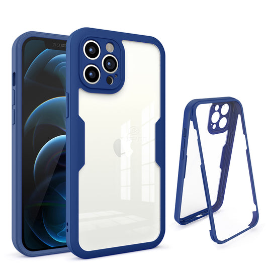 iPhone 13 Pro (6.1") Full Protection Clear Case TPC25 Blue