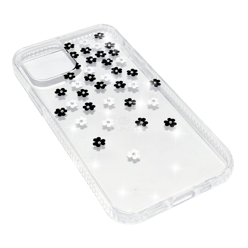 iPhone 12/12 Pro (6.1) Design Diamond TPU16 Black Flower