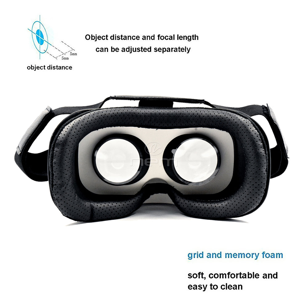 Virtual Reality Glasses Kit 02 - 3D Headset Black/White Item Code: VRKIT-02