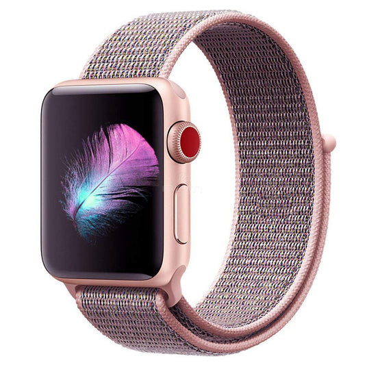 Apple iWatch 42-44mm Soft Nylon Sports Band WB Rose Gold