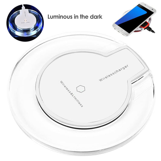 Universal Qi Fast Wireless Charger WC07 Clear/White