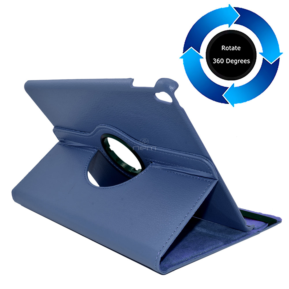 iPad Pro 2 (2017) 10.5 WCFC05 Leather Rotating Stand Blue