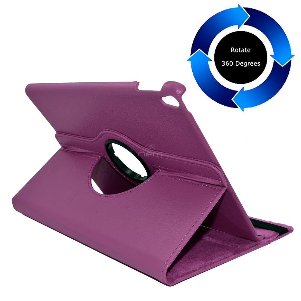 iPad Pro 2 (2017) 10.5 WCFC05 Leather Rotating Stand Purple