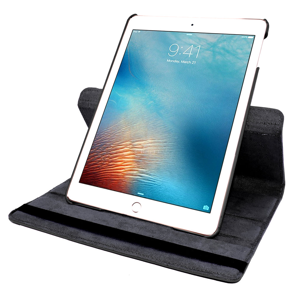 iPad Pro 2 (2017) 10.5 WCFC05 Leather Rotating Stand Black