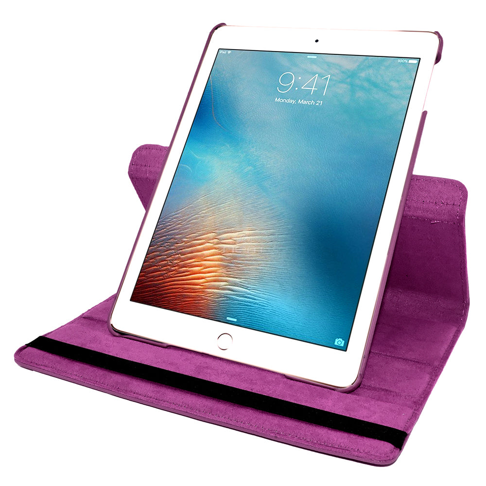 iPad Pro 2 (2017) 10.5 WCFC05 Leather Rotating Stand Purple