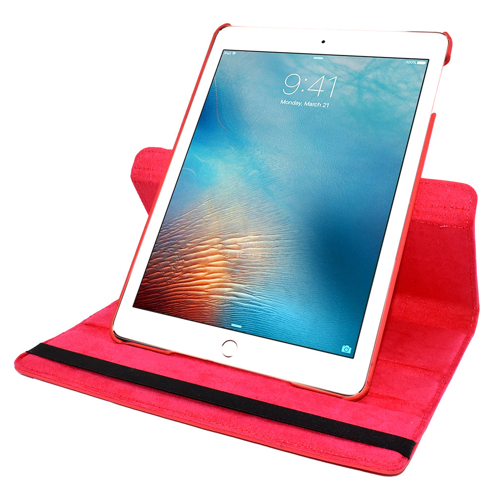 iPad Pro 2 (2017) 10.5 WCFC05 Leather Rotating Stand Red