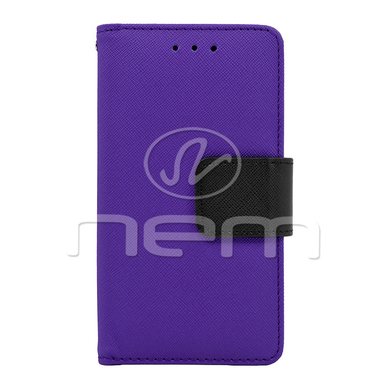 Alcatel OneTouch Elevate 5017 Folio Wallet Case WCFC09 Purple Color