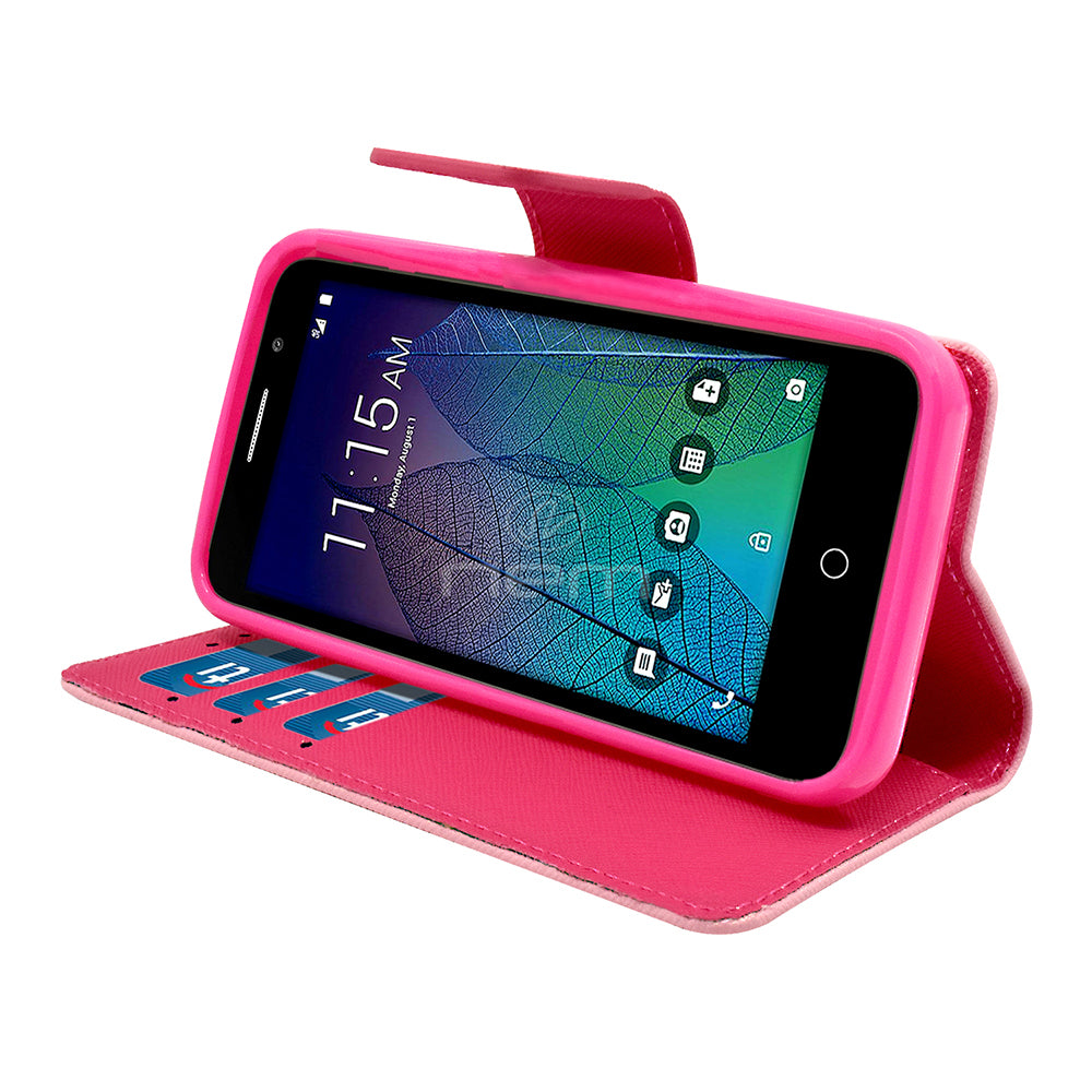 Alcatel Tru/Pop3/5065A Folio Wallet Case WCFC09 Pink