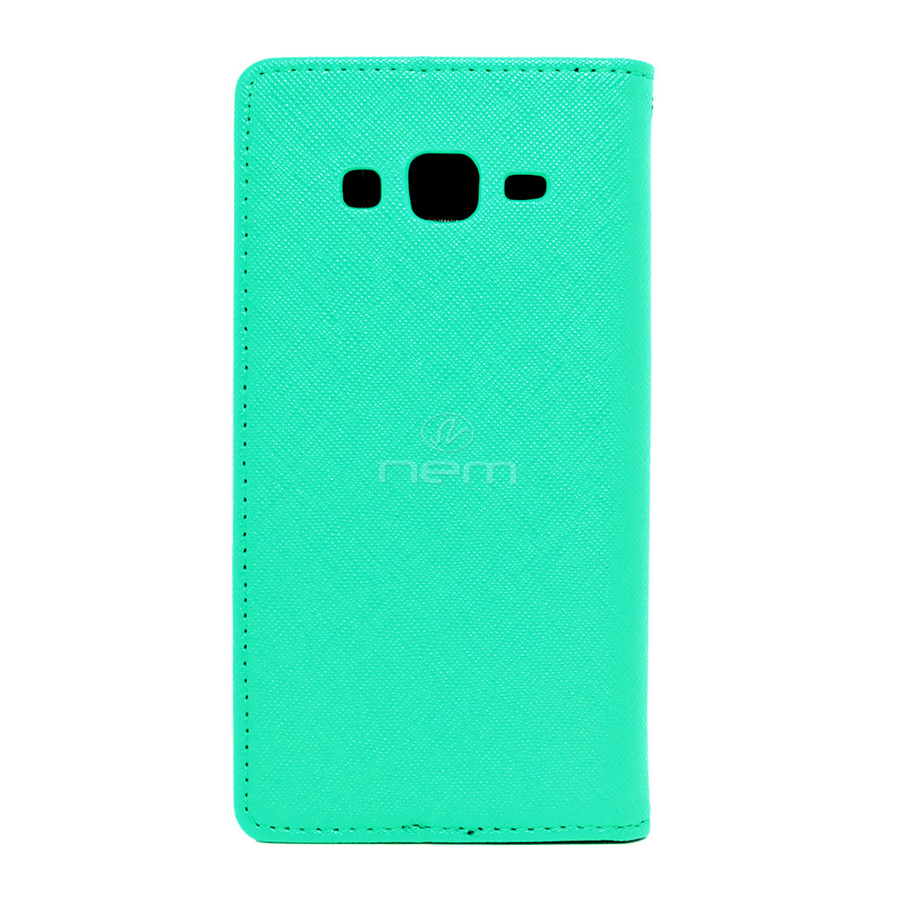 Samsung Galaxy ON5/G550 Folio Wallet Case WCFC09 Light Green