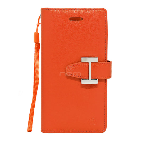 Apple iPhone 7 Leather Wallet Case WCFC12A Orange