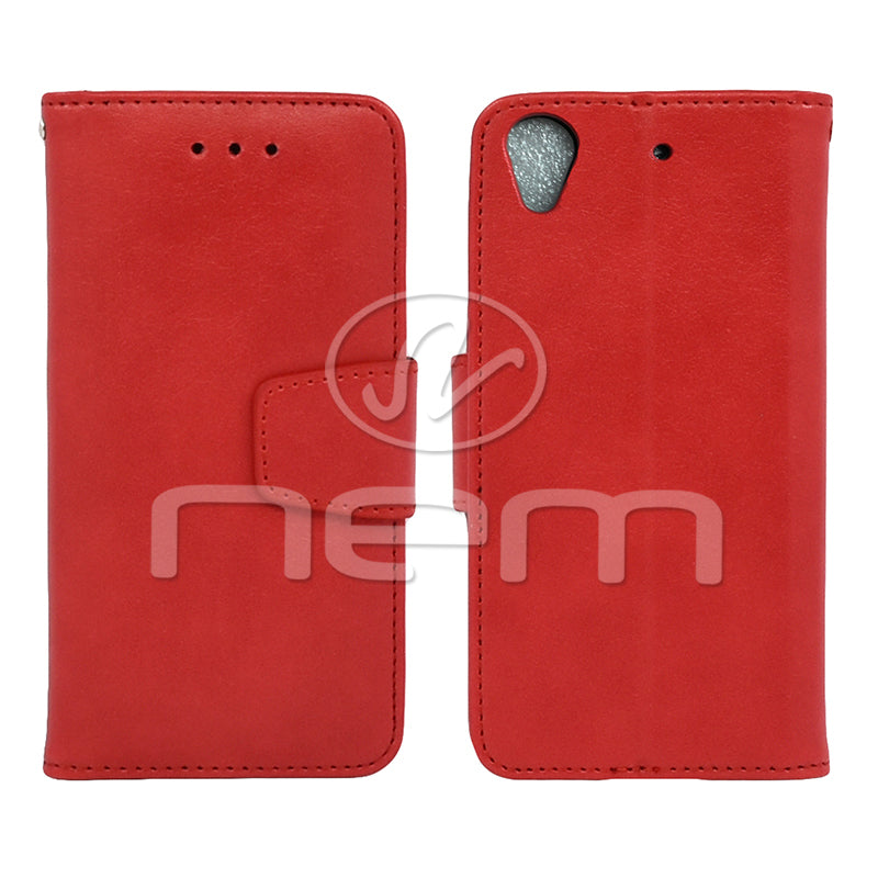 HTC Desire 626S Folio Wallet Case WCFC12C Red/Black Color