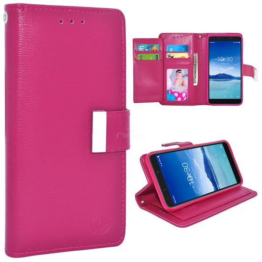 ALCATEL 7 Double Flap Wallet Case WCFC13 Pink