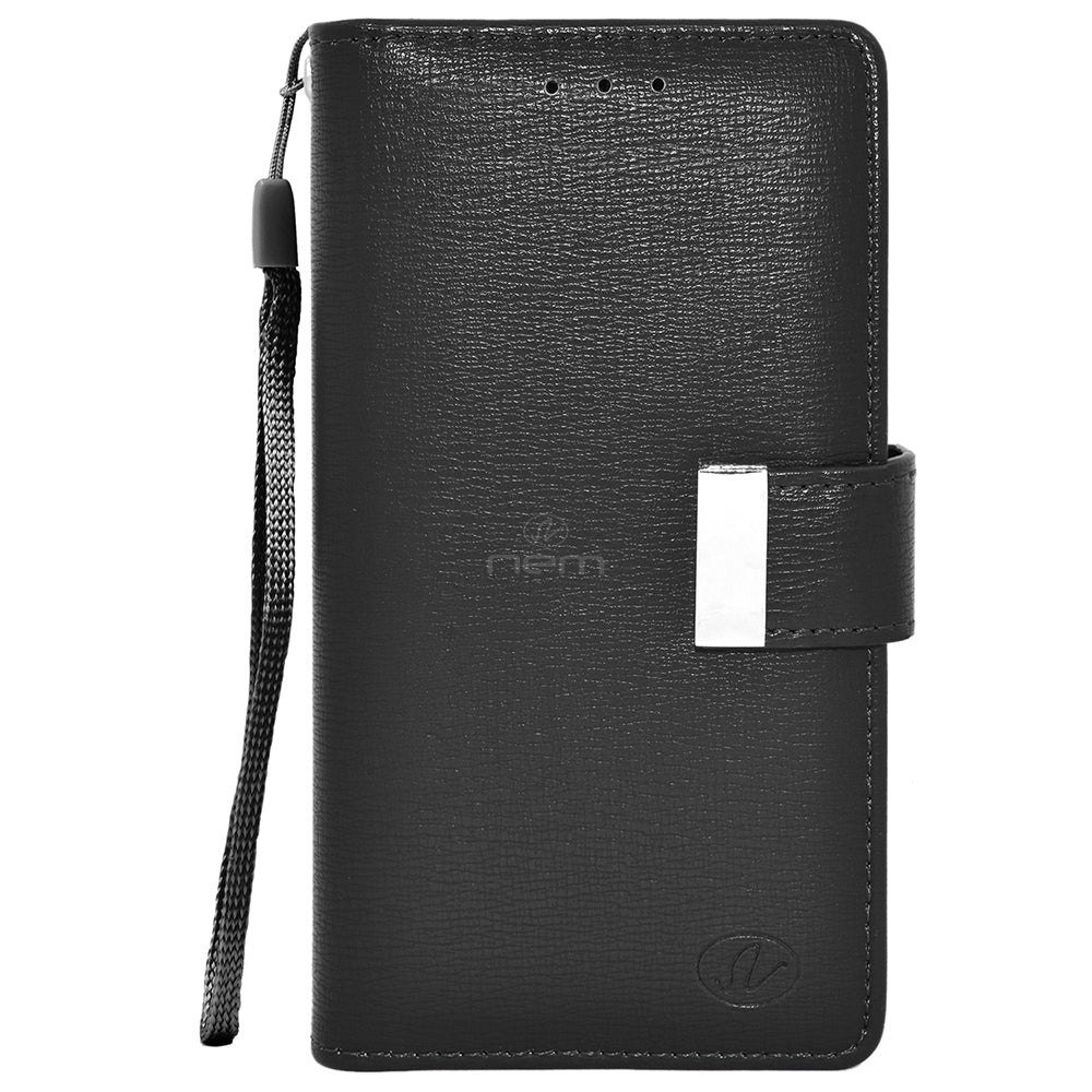 iPhone 11 (5.8") Double Flap Wallet Case WCFC13 Black