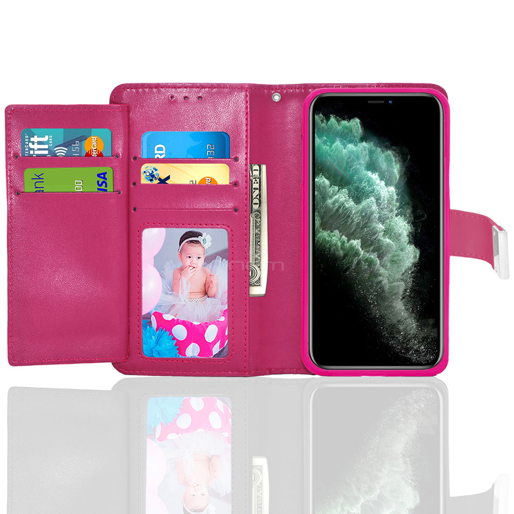 iPhone 11 (6.1") Double Flap Wallet Case WCFC13 Pink