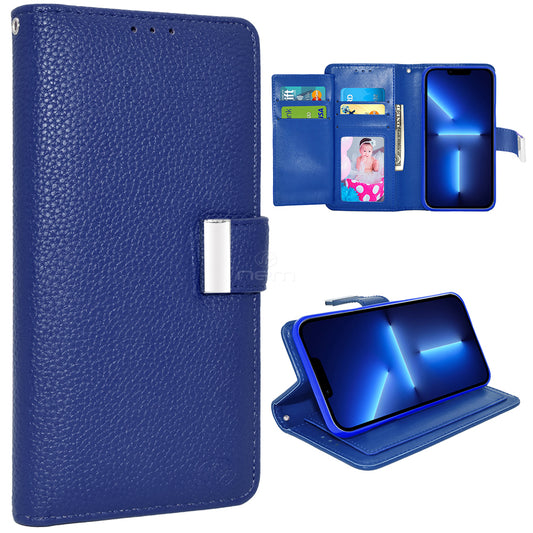 iPhone 13 6.1 Dual Flap Wallet Case WCFC13 Blue