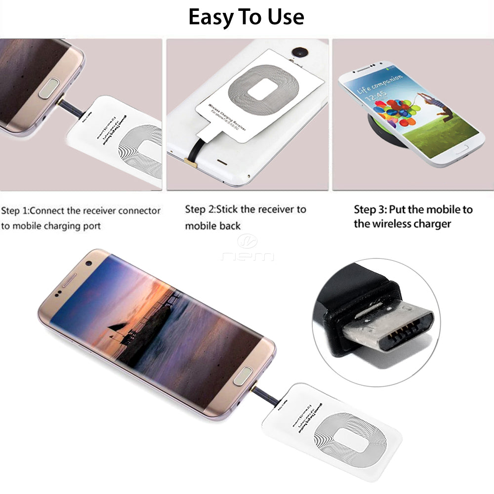 Universal Wireless Charger Reciever WRMICR001 Micro USB